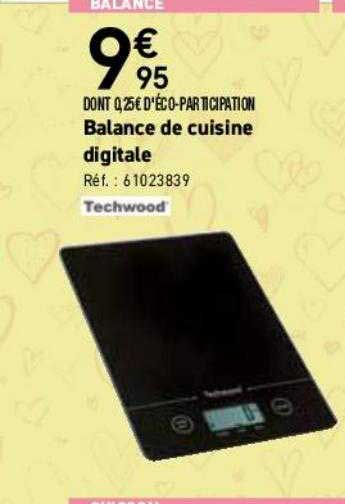 balance de cuisine digitale techwood