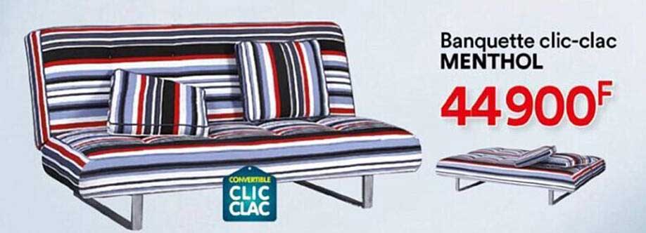 Banquette Clic-clac Menthol