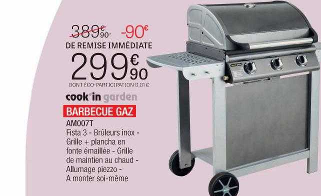 barbecue gaz cook'in garden