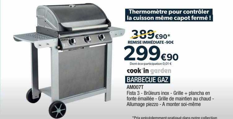 barbecue gaz cook'in garden