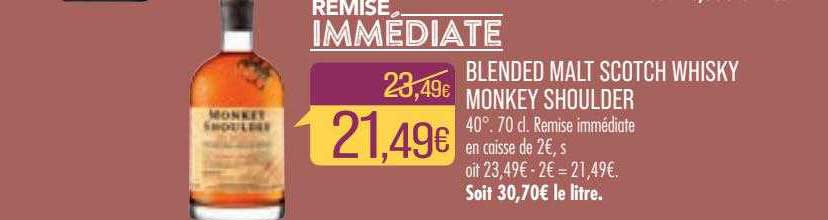 blended malt scotch whisky monkey shoulder