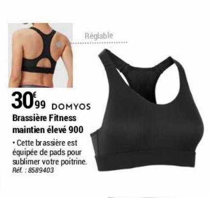 Brassière Fitness Maintien élevé 900 Domyos