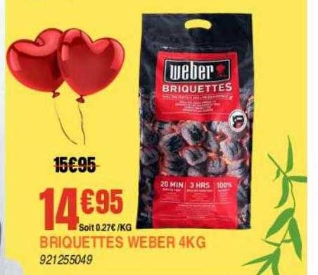 Briquettes Weber 4 Kg