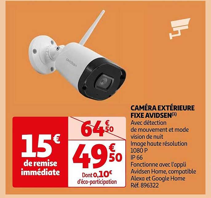 Caméra Extérieure Fixe Avidsen