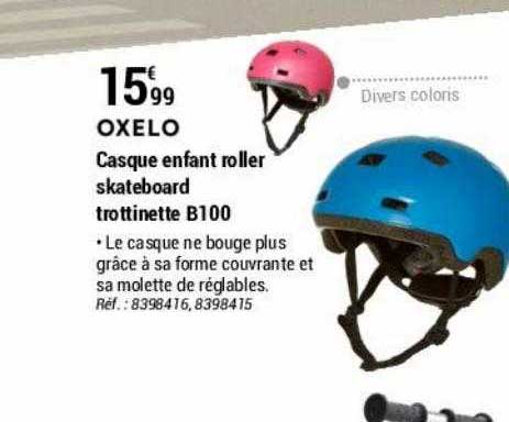 casque enfant roller skateboard trottinette b100 oxelo