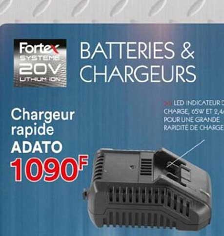 chargeur rapide adato fortex