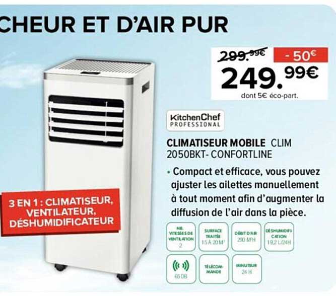 Climatiseur Mobile Kitchen Chef Professional