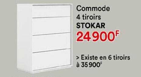 commode 4 tiroirs stokar