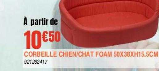 corbeille chien-chat foam 50 x 38 x h15.5 cm
