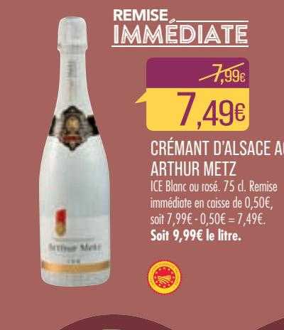 crémant d'alsace aop arthur metz