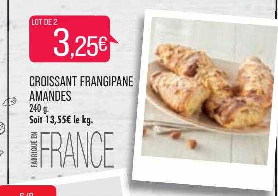 croissant frangipane amandes
