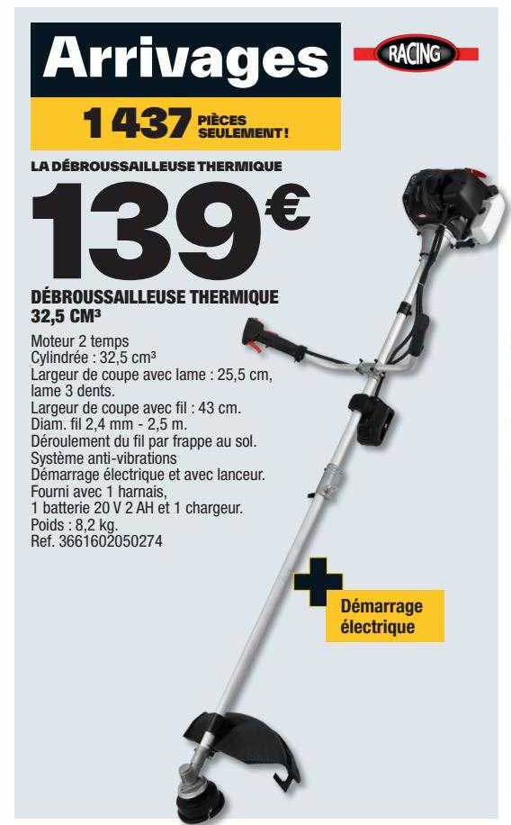 Débroussailleuse Thermique 32,5 Cm³ Racing