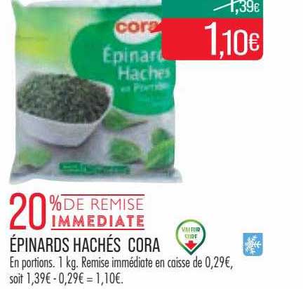 épinards Hachés Cora