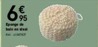 éponge de bain en sisal