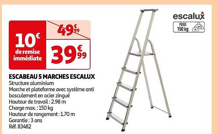 Escabeau 5 Marches Escalux