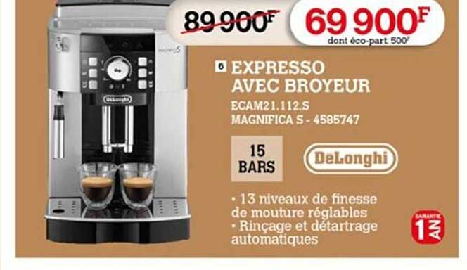 Expresso Avec Broyeur Dëlonghi