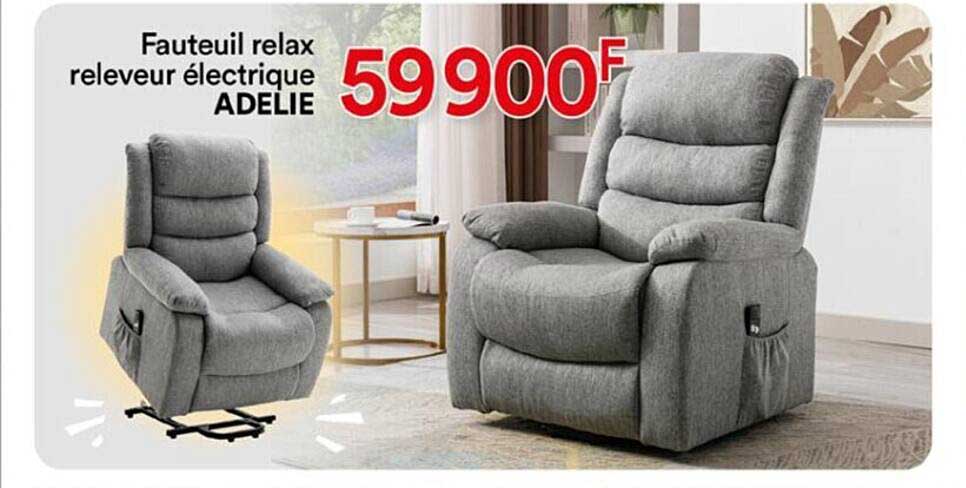 fauteuil relax releveur électrique adélie