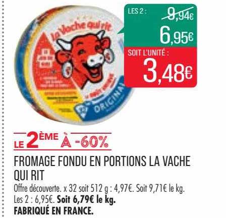 fromage fondu en portions la vache qui rit
