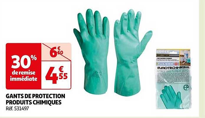 gants de protection produits chimiques