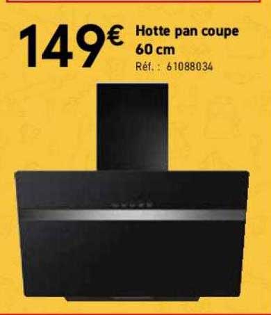 hotte pan coupe 60 cm