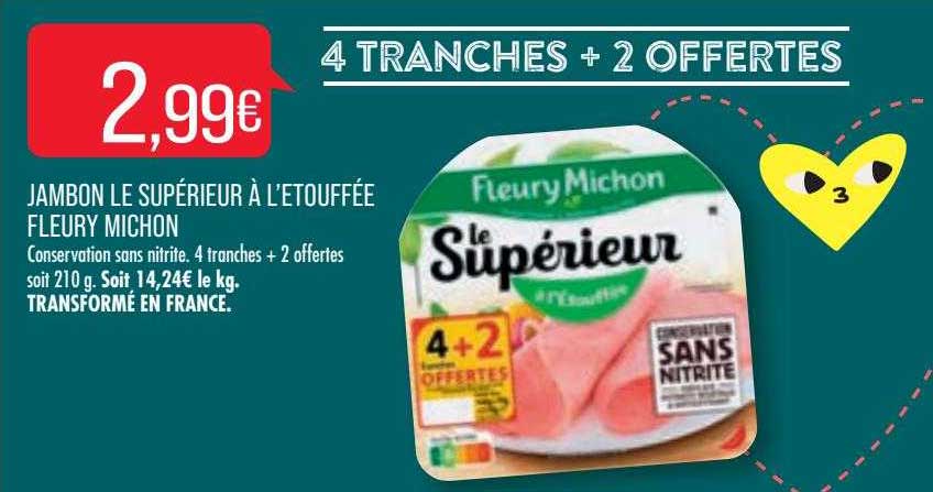 jambon le supérieur à l'étouffée fleury michon