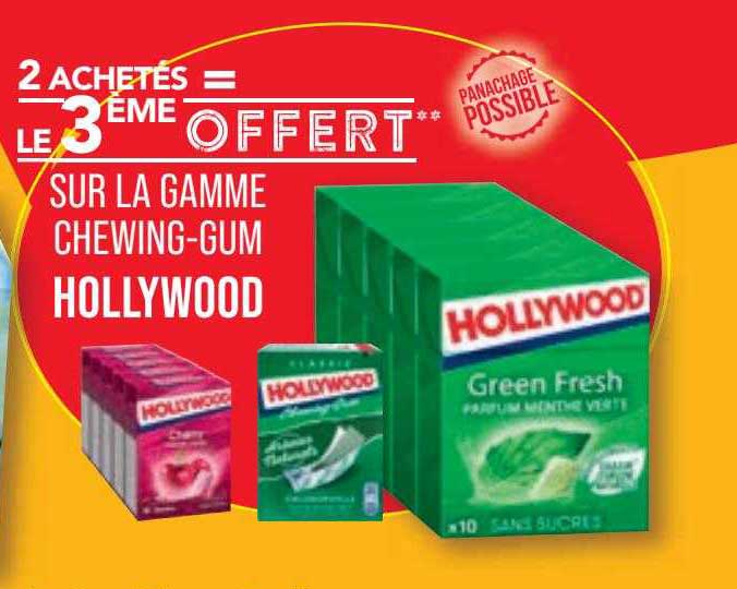 la gamme chewing-gum hollywood
