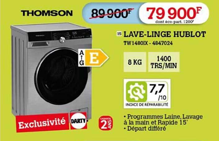 lave-linge hublot thomson