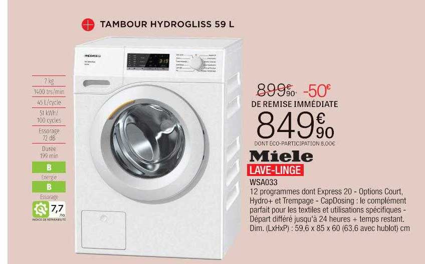 Lave-linge Miele