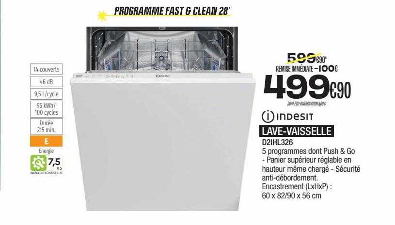 lave-vaisselle indesit