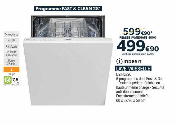 lave-vaisselle indesit