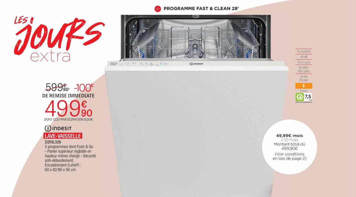 Lave-vaisselle Indesit