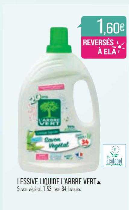 lessive liquide l'arbre vert