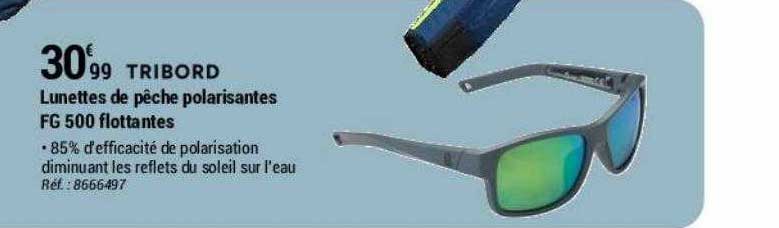 lunettes de pêche polarisantes fg 500 flottantes tribord