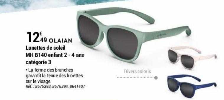 lunettes de soleil mh b140 enfant 2 - 4 ans catégorie 3 olaian