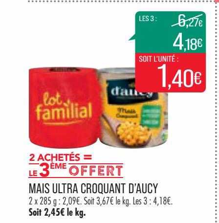 Maïs Ultra Croquant D'aucy