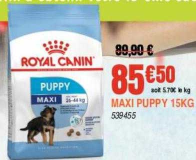 maxi puppy 15 kg royal canin