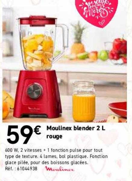 Moulinex Blender 2l Rouge
