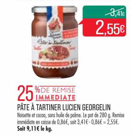 pâte à tartiner lucien georgelin