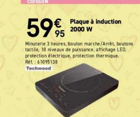 Plaque à Induction 2000w Techwood