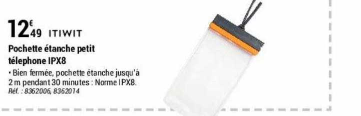 Pochette étanche Petit Télephone Ipx8 Itiwit