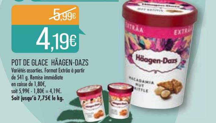 pot de glace häagen-dazs