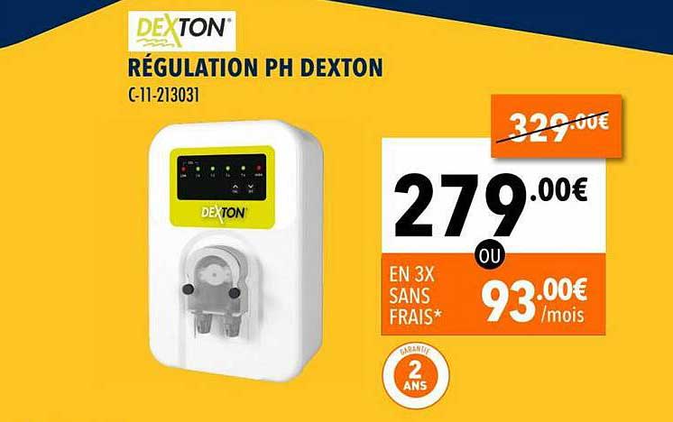 régulation ph dexton