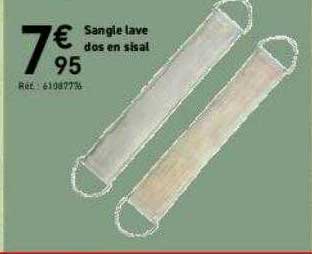 sangle lave dos en sisal
