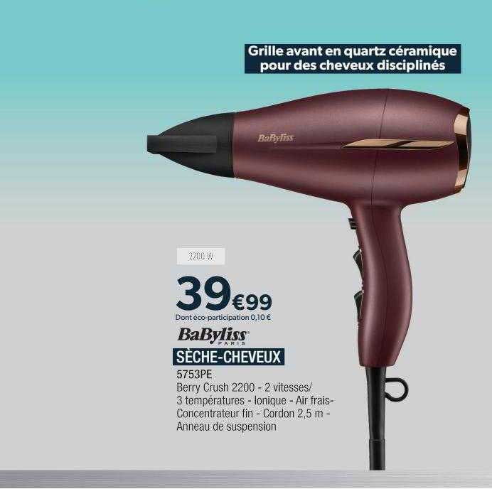 sèche-cheveux babyliss paris
