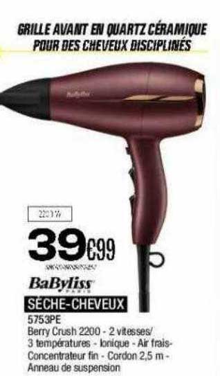 sèche-cheveux babyliss paris