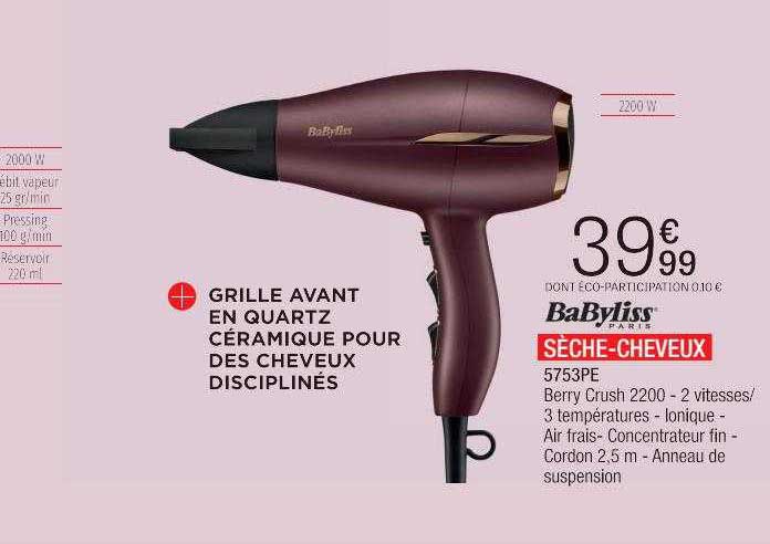 Sèche-cheveux Babyliss Paris