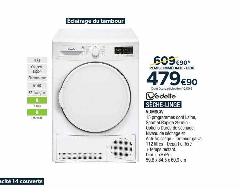 sèche-linge vedette