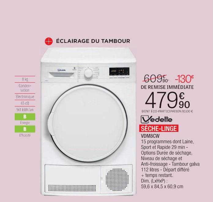 sèche-linge vedette