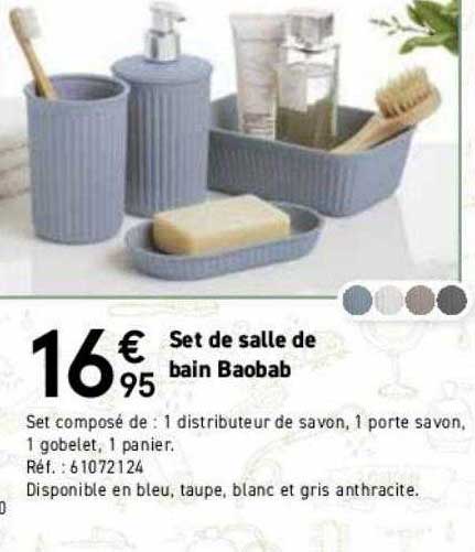 set de salle de bain baobab