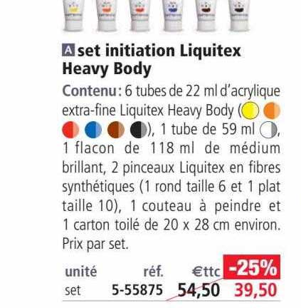 set initiation liquitex heavy body